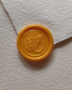 cachet de cire jaune dolce vita