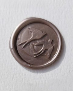 lacre cera andorinhas cor champanhe