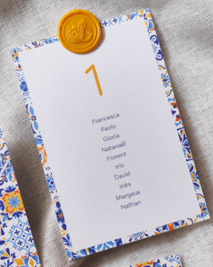 plan de table ceramique italienne
